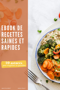 e-book recettes saines rapides cuisine astuces