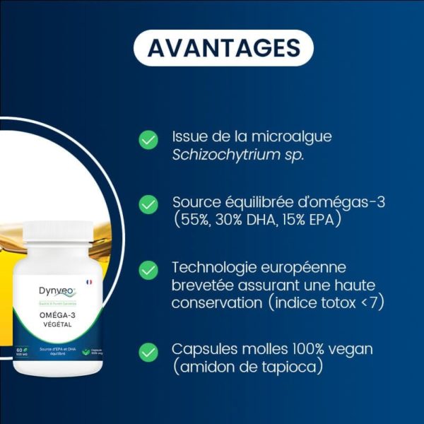 compléments alimentaires omega-3 végétal dynveo laboratoire français