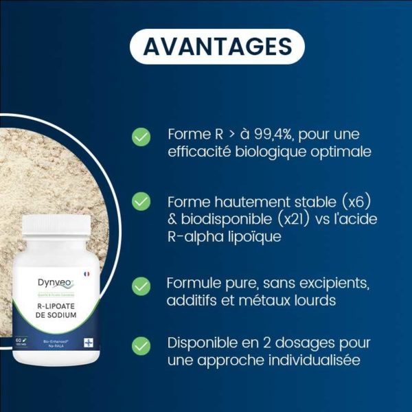 compléments alimentaires sodium R-lipoate dynveo laboratoire français