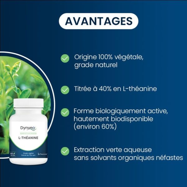 avantages compléments alimentaires L-théanine végétale dynveo laboratoire français