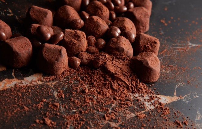 Recette de truffes au chocolat, cacao, facile et rapide